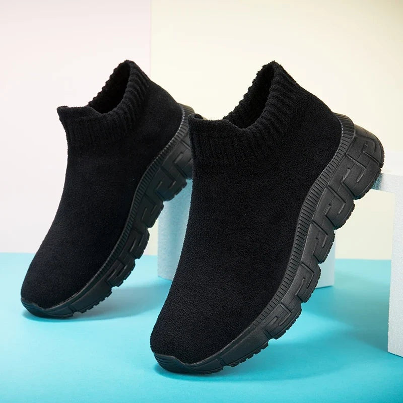Víctor | Sneakers Hombre Chunky Sin Cordones Punto Elástico
