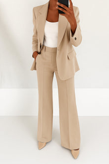 Victoria | Conjunto de Traje Chaqueta Mujer Elegante Cuello Solapa