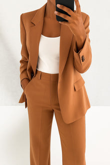 Victoria | Conjunto de Traje Chaqueta Mujer Elegante Cuello Solapa