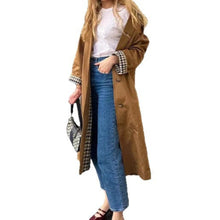 Yolanda | Gabardina Larga Mujer Oversize Forro de Cuadros